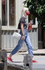KRISTEN STEWART and DYLAN MEYER at a Gas Station in Los Angeles 06/30/2020