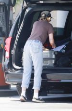 KRISTEN STEWART and DYLAN MEYER at a Gas Station in Los Angeles 06/30/2020