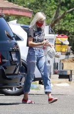 KRISTEN STEWART and DYLAN MEYER at a Gas Station in Los Angeles 06/30/2020