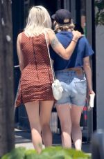 KRISTEN STEWART and DYLAN MEYER Out for Lunch at Kitsune in Los Angeles 07/12/2020