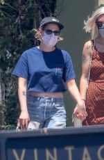KRISTEN STEWART and DYLAN MEYER Out for Lunch at Kitsune in Los Angeles 07/12/2020