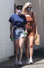 KRISTEN STEWART and DYLAN MEYER Out for Lunch at Kitsune in Los Angeles 07/12/2020