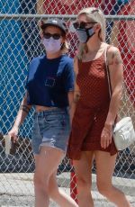 KRISTEN STEWART and DYLAN MEYER Out for Lunch at Kitsune in Los Angeles 07/12/2020