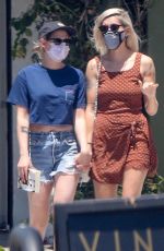 KRISTEN STEWART and DYLAN MEYER Out for Lunch at Kitsune in Los Angeles 07/12/2020