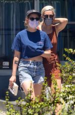 KRISTEN STEWART and DYLAN MEYER Out for Lunch at Kitsune in Los Angeles 07/12/2020