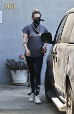 KRISTEN STEWART Wearing Bandana Mask Out in Los Angeles 07/16/2020