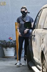 KRISTEN STEWART Wearing Bandana Mask Out in Los Angeles 07/16/2020