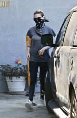 KRISTEN STEWART Wearing Bandana Mask Out in Los Angeles 07/16/2020