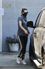 KRISTEN STEWART Wearing Bandana Mask Out in Los Angeles 07/16/2020