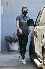 KRISTEN STEWART Wearing Bandana Mask Out in Los Angeles 07/16/2020