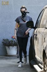 KRISTEN STEWART Wearing Bandana Mask Out in Los Angeles 07/16/2020