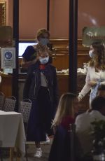LAETITIA CASTA and ISABELLE HUPERT at a Restaurant in Rome 07/21/2020