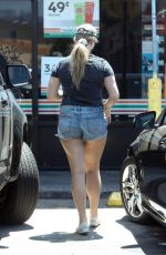 LANA DEL REY in Denim Shorts  Shopping at 7-eleven in Los Angeles 07/28/2020