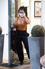 LAUREN GOODGER Leaves a Dental Clinic in Chigwell 07/05/2020