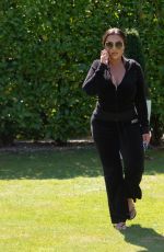 LAUREN GOODGER Leaves Her House in Essex 07/07/2020