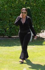 LAUREN GOODGER Leaves Her House in Essex 07/07/2020