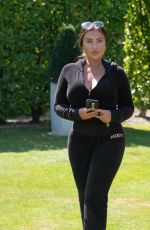 LAUREN GOODGER Leaves Her House in Essex 07/07/2020