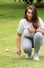 LAUREN GOODGER Playing with Her Do at a Park in Essex 07/27/2020