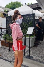 lBLANCA BLANCO in Shorts Out for Coffee in Los Angeles 07/22/2020