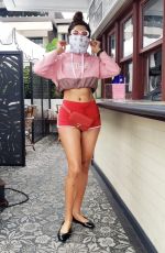 lBLANCA BLANCO in Shorts Out for Coffee in Los Angeles 07/22/2020