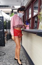 lBLANCA BLANCO in Shorts Out for Coffee in Los Angeles 07/22/2020
