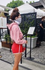 lBLANCA BLANCO in Shorts Out for Coffee in Los Angeles 07/22/2020