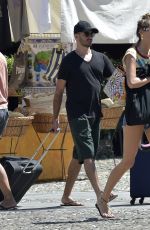 LILY FLYNN and Alessandro Pera Out in Portofino 07/12/2020