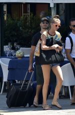 LILY FLYNN and Alessandro Pera Out in Portofino 07/12/2020