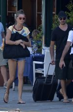 LILY FLYNN and Alessandro Pera Out in Portofino 07/12/2020
