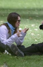 LILY JAEMS and Chris Evans at a Park in London 07/08/2020
