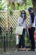 LILY JAEMS and Chris Evans at a Park in London 07/08/2020