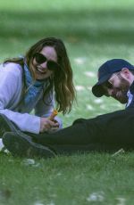 LILY JAEMS and Chris Evans at a Park in London 07/08/2020