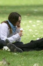 LILY JAEMS and Chris Evans at a Park in London 07/08/2020