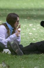 LILY JAEMS and Chris Evans at a Park in London 07/08/2020
