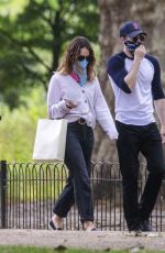 LILY JAEMS and Chris Evans at a Park in London 07/08/2020