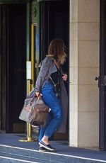 LILY JAMES Arrives at Dorchester Hotel in London 06/30/2020