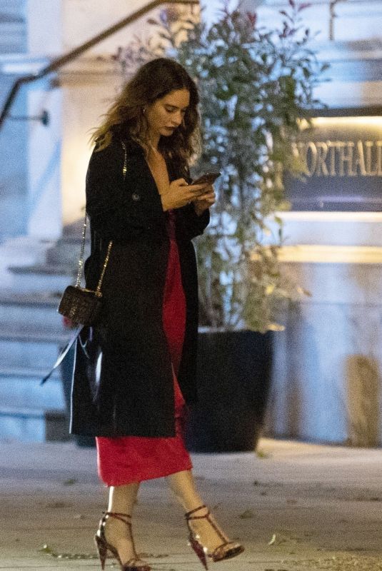 LILY JAMES Out and About in London 07/06/2020