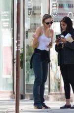 LILY-ROSE DEPP and LEILA BEKHTI at Cafe Quartier General in Paris 07/20/2020
