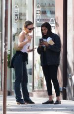 LILY-ROSE DEPP and LEILA BEKHTI at Cafe Quartier General in Paris 07/20/2020