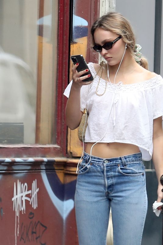 LILY-ROSE DEPP Out in Paris 07/06/2020