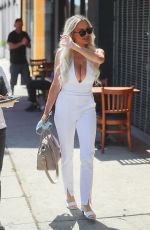 LINDSEY PELAS Out for Lunch at Sugar Taco in Los Angeles 07/10/2020