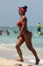 LIS VEGA in Bikini at a beach in Miami 07/21/2020
