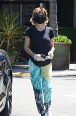 LISA RINNA Wearing a Mask Out in Beverly Hills 07/27/2020