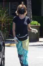 LISA RINNA Wearing a Mask Out in Beverly Hills 07/27/2020