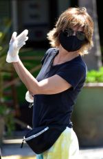LISA RINNA Wearing a Mask Out in Beverly Hills 07/27/2020