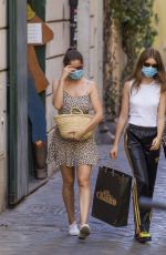 lLAETITIA CASTA Out Shopping in Rome 07/21/2020