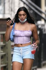 LOURDES LEONE in a Shorts Out in New York 07/08/2020
