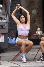 LOURDES LEONE in a Shorts Out in New York 07/08/2020