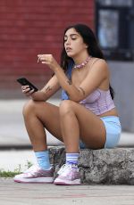 LOURDES LEONE in a Shorts Out in New York 07/08/2020