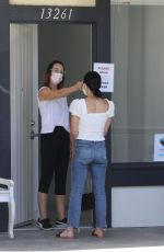 LUCY HALE Arrives at a Beauty Salon in Los Angeles 07/03/2020
